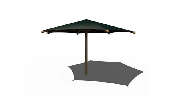Hexagon Single Column Umbrella