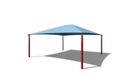 Square Hip Shade Structure - The Sun Shade Company